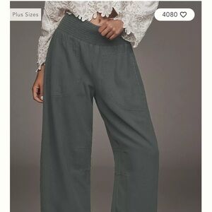 Linen Wide-Leg Pants